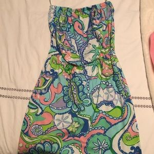 Strapless Lily Pulitzer dress XS